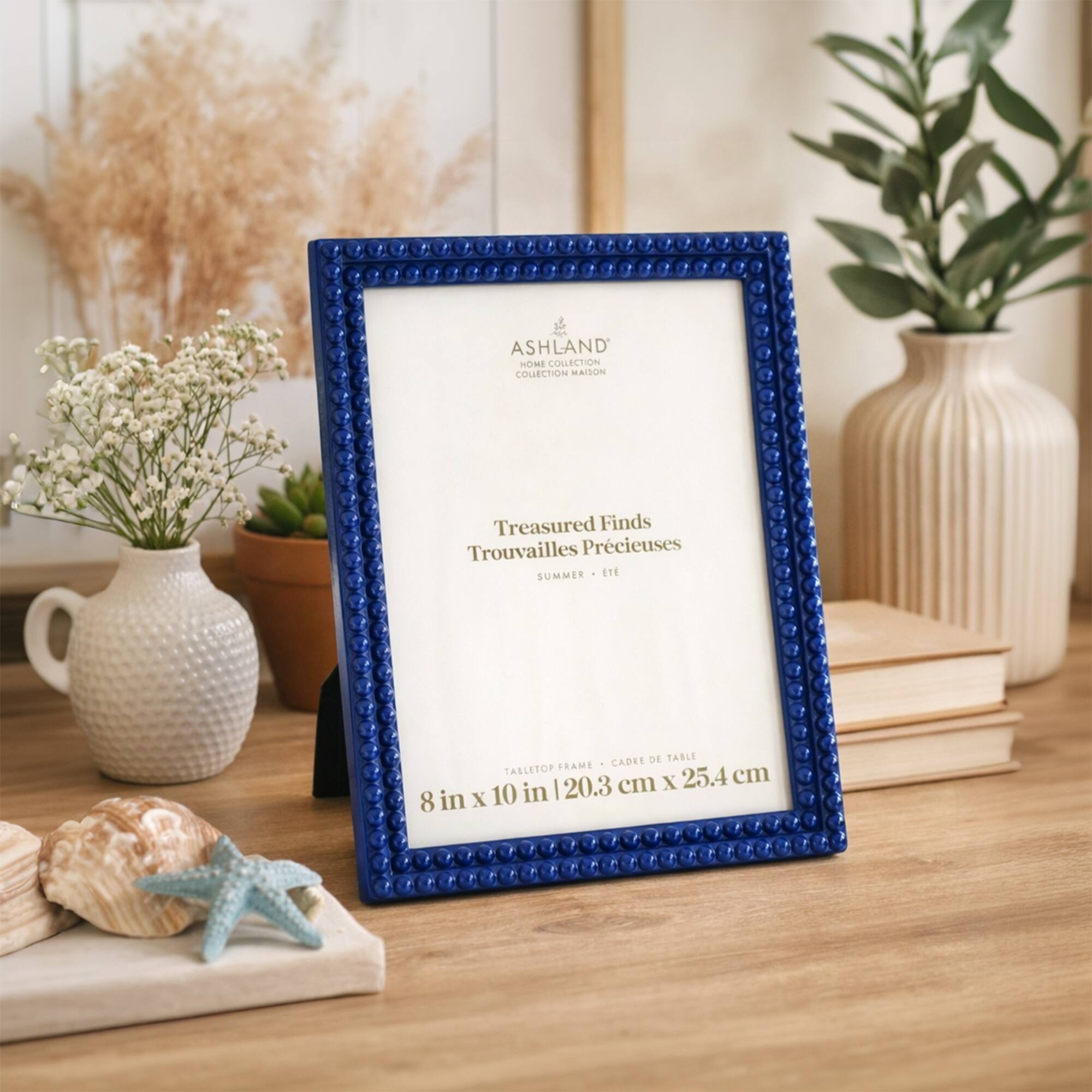8" x 10" Blue Beaded Tabletop Frame, Treasured Finds by Ashland®